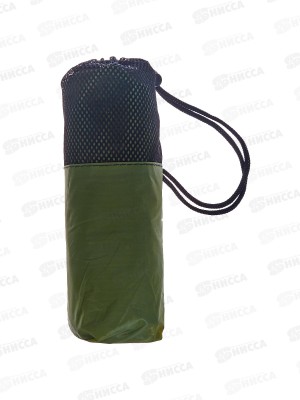 Дождевик Hoody зеленый с капюшоном с резинками на рукавах HODY12