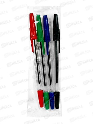 Ручки шар. СТАММ Оптима 4шт,асс,РШ-30431-4 *24