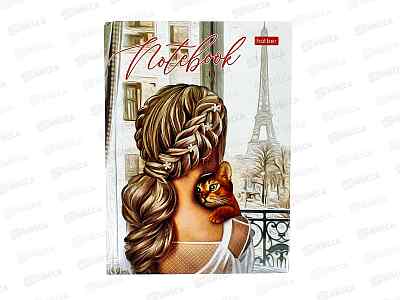 Записн.книжка Hatber А6 80л Окно в Париж 28629*144