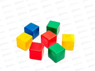 Набор кубиков 9 элементов (8см) Выдувка, 00900