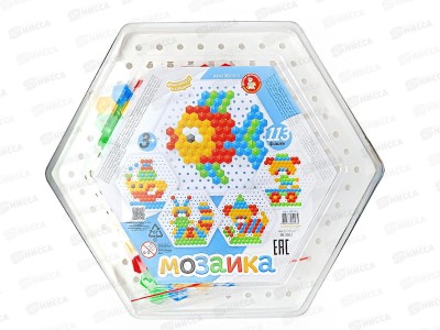Мозаика шестигранная &quotРыбка&quot 113элементов, 02193