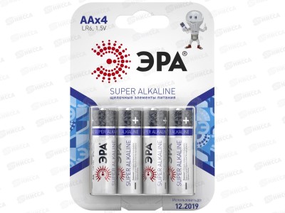 Батарейка ЭРА LR6 SUPER Alkaline   *4/80/640
