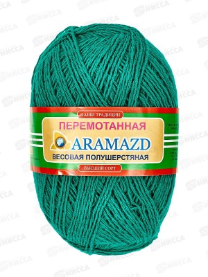 Пряжа Полушерстяная 40% шерсть 60% акрил 250г Зеленый лимон