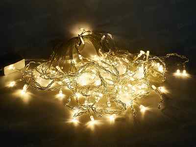Гирлянда 3*0,5*0,7м Бахрома 96LED шампань 382-041 г