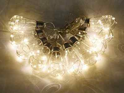 Гирлянда 4м &quotОгненная лампа&quot 80LED шампань 381-320 г