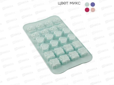 Форма для выпечки силикон Конфеты 24 ячеек KT-S-376