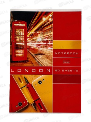 Тетрадь 80л кл. Hatber А4 Деловой город 82963 *3/30