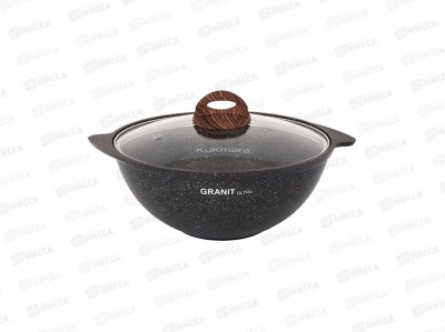 Казан 3,5л Granit ultra original для плова со стеклянной крышкой АП кго37а
