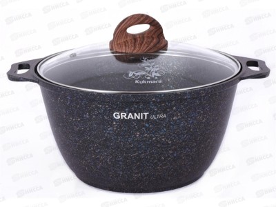 Кастрюля 3,0л Granit ultra blue со стеклянной крышкой АП кгг32а
