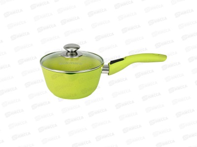 Ковш 1,5л Trendy style lime к0156tsl со съемной ручкой со стеклянной крышкой