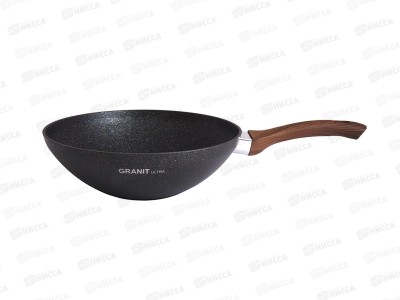 Сковорода 280/95 WOK с руч классик Granit Ultra blue свкгг280а