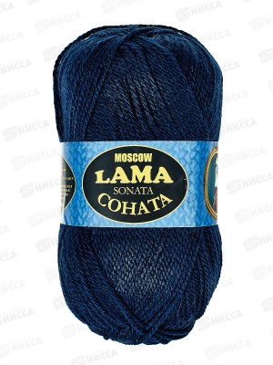 Пряжа Соната шерсть50%акрил50% 100гр 250м Синий 173