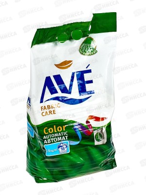 AVE Порошок стиральный автомат для стирки цветных вещей 1,5кг 0058 *8