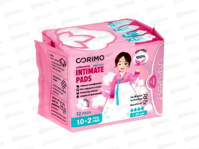 Corimo Прокладки гигиенические L 12шт *60