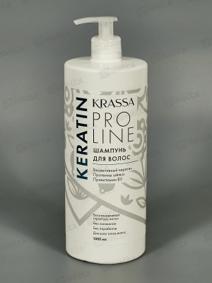 Krassa Professional Keratin шампунь для волос с Кератином 1000мл *6