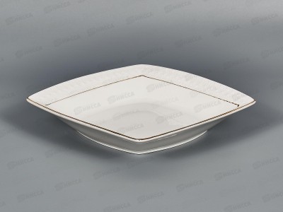 Тарелка суповая CS223719-A 19см 610мл Снежная королева квадр 749158 *36