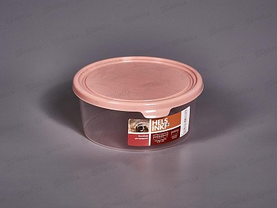 Контейнер для продуктов &quotHELSINKI&quot 0,5л круглый персиковая карамель РТ143311040 *28