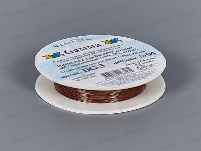 Проволока для бисера &quotZlatka&quot DG-3 d 0.3мм 10м+-0.5м №04 под медь
