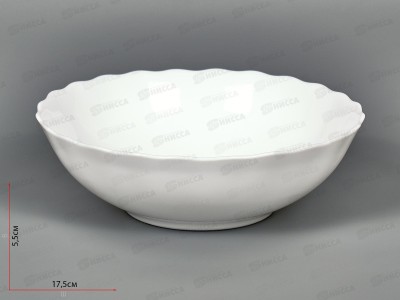Салатник волнистый край 17,5см 650мл Белье 1039025