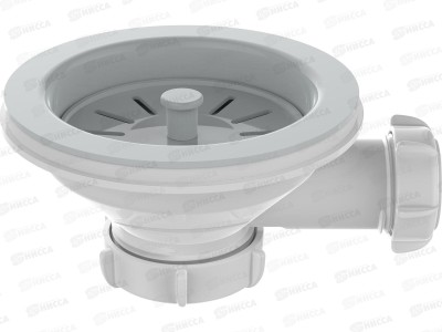 Выпуск 3 1/2&quot с пластиковой решеткой с отводом под перелив, PNV250 *40