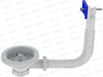 Выпуск 3 1/2&quot с пластиковой решеткой с прямоугольным переливом, PNV305-40-MR *40