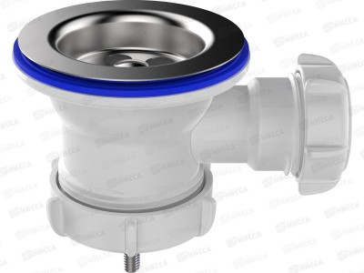 Выпуск 1 1/2&quot с металлической решеткой, с отводом под перелив, NV150 *50