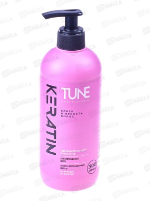 TUNE шампунь Keratin для блеска и яркости волос 500мл с доз *12