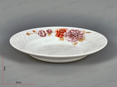 Тарелка глубокая HSP80-Decal 20см 400мл No.60 206428