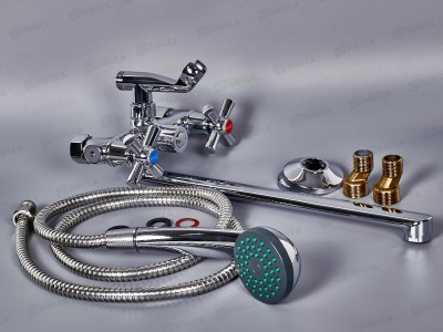 Смеситель для ванны G.lauf картридж d35 поворотный излив 31см, QMT7-B722  *10