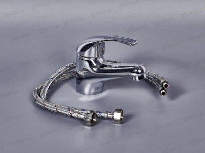 Смеситель для умывальника SOLONE картридж d40 шпилька, LUN1-A031  *10