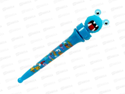 Ручка масляная MAZARI Монстры Cartoon rotate син. M-7849-70 *36