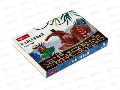 Пластилин  8цв 160г Hatber Колора, стек, 071783 *23
