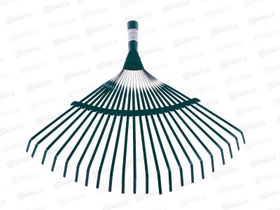 Грабли веерные 36см, плоские зубья, без ручки, AL-231057  *60