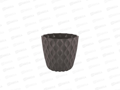 Горшок  для цветов  &quotInGreen Wave&quot 0,65л Горький шоколад IG650010011 *12