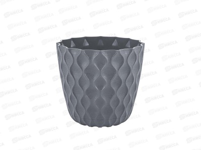Горшок для цветов  &quotInGreen Wave&quot 1,4л Вулканический серый IG650110026 *10