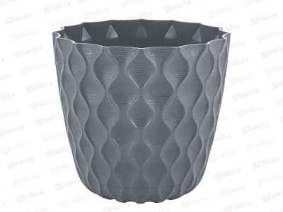 Горшок для цветов  &quotInGreen Wave&quot 10л Вулканический  серый  IG650410026 *12