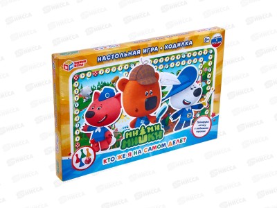 Настольная игра-ходилка 53766 &quotУМНЫЕ ИГРЫ&quot Ми-ми-мишки *20
