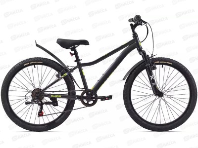 Велосипед 24&quot 6ск RUSH HOUR Х 400 V-brake ST черный рама 13&quot, 388558
