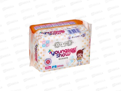 Young Show USA time прокладки ежедневные 25шт 16см *24
