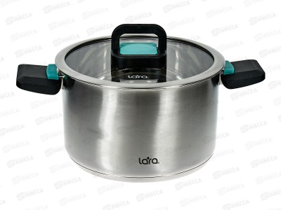 Кастрюля Изумруд LR02-243 20см 3,8л 5-слойное капсульное дно,склад руч