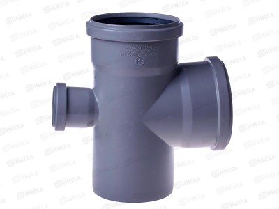 Крестовина канализационная серая 110х110х50 90(тыл) *20