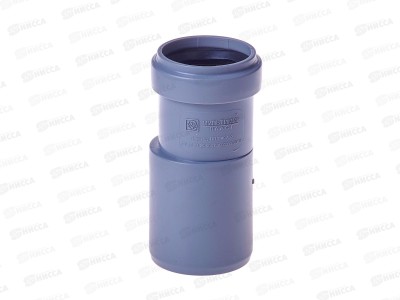 Переходник канализационный серый 40-32 *100