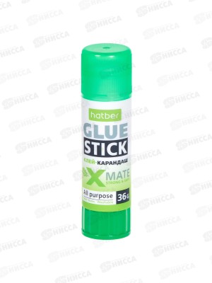 Клей карандаш Hatber 36гр. Х-Мэйт 058780 *12