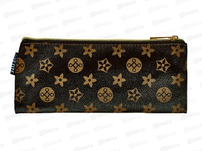 Пенал deVente  21,5*9*1см, Monogram иск.кожа, молния коричневы 7024445