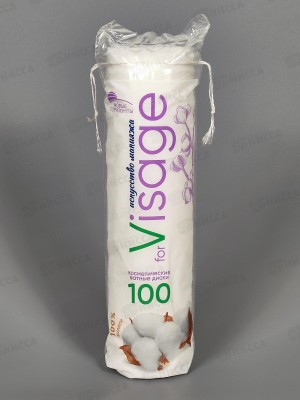 НОВЫЕ ГОРИЗОНТЫ ватные диски &quotfor Visage&quot 100шт *24/35