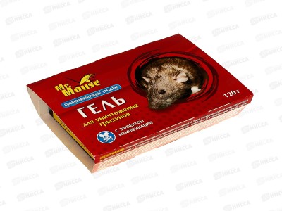 Mr. Mouse родентицидный препарат гель от грызунов 120мл, MR-3533 *24