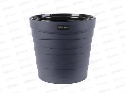Кашпо &quotБархан&quot 7,5л Антрацит КШ-4363 *8