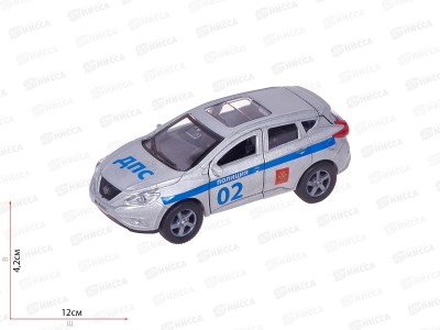 Машина &quotТЕХНОПАРК&quot SB-17-75-M-P-WB Nissan Полиция 12см, 258221