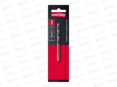 Сверло по дереву  3 мм, Smartbuy tools, SBT-DW-3
