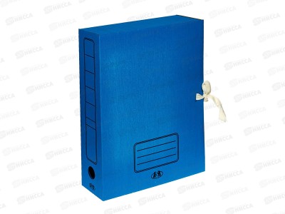 Папка архивная  7.5см с завязками Союзбланкиздат синяя. 7105*50